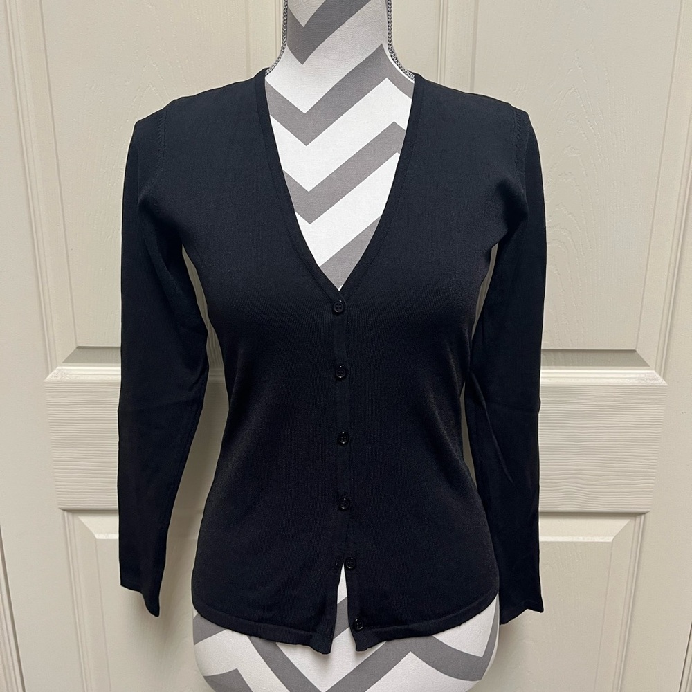 INC International Concepts Black Cardigan